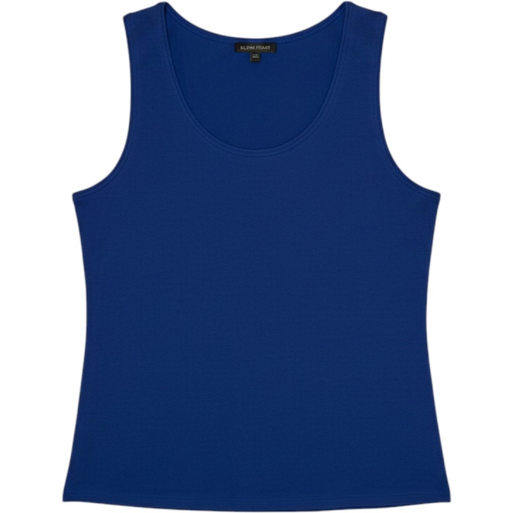 Eileen Fisher Cobalt Blue Silk Tank Top Small Minimalist Quiet Luxury